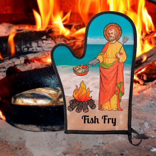 St. Peter Fish Fry Oven Mitt Ofenhandschuh