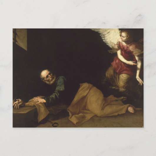 St. Peter Freed von einem Engel, 1639 Postkarte (Vorderseite)