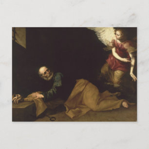 St. Peter Freed von einem Engel, 1639 Postkarte