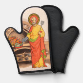 St. Peter Fry Fish Oven Mitt Ofenhandschuh (Vorderseite/Rückseite)