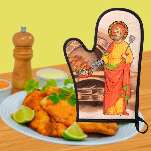 St. Peter Fry Fish Oven Mitt Ofenhandschuh