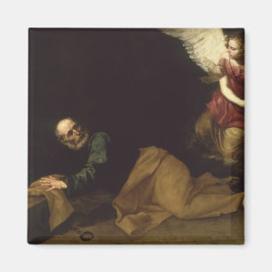 St Peter gab durch einen Engel, 1639 frei Magnet
