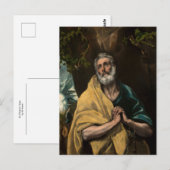 St. Peter in Tränen von El Greco Postkarte (Vorne/Hinten)