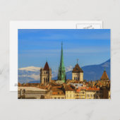 St. Peter Kathedrale, Genf, Schweiz Postkarte (Vorne/Hinten)