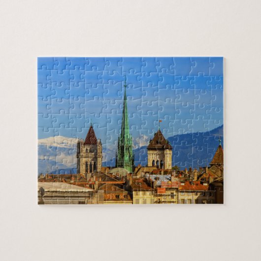 St. Peter Kathedrale, Genf, Schweiz Puzzle (Horizontal)