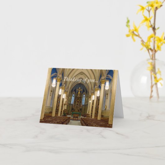 St. Peter Katholische Kirche JC Denken Sie an Ihre Karte (Gelbe Blume)