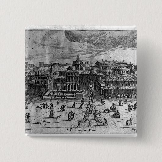 St Peter Kirche, 'von den Ansichten von Rome Button (Vorderseite)