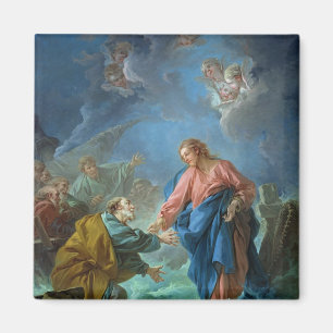 St Peter lud ein, um auf das Wasser, 1766 zu gehen Magnet