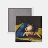 St. Peter oder St. Jerome Sleeping, c.1735-39 Magnet (Vorderseite/Rückseite)