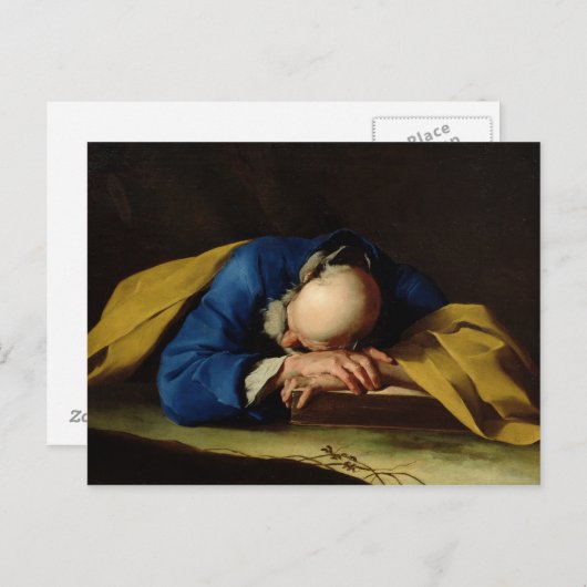 St. Peter oder St. Jerome Sleeping, c.1735-39 Postkarte (Vorne/Hinten)