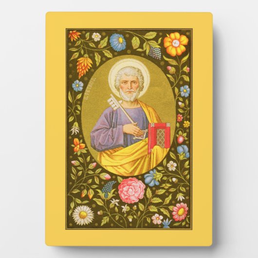 St. Peter (PM 07) 5"x7" Plaque 1 mit Easel Fotoplatte (Vorderseite)