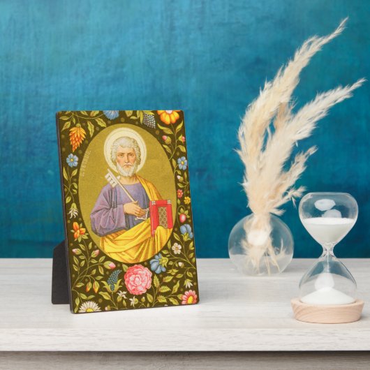 St. Peter (PM 07) 5"x7" Plaque 2 mit Easel Fotoplatte (Seite)