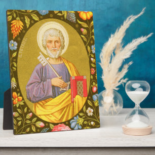 St. Peter (PM 07) 8"x10" Plakette 2 mit Staffelei Fotoplatte