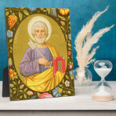 St. Peter (PM 07) 8"x10" Plaque 2 mit Easel Fotoplatte (Seite)