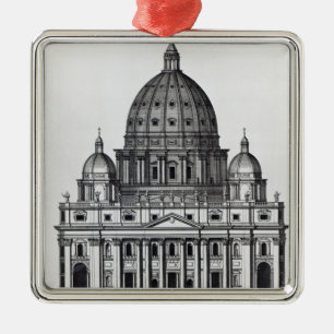 St Peter, Roms, graviert von C. Campbell Silbernes Ornament