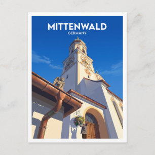 St. Peter und Paul Kirche Mittenwald Deutschland Postkarte