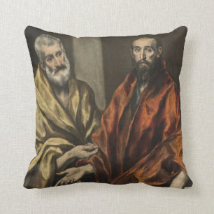 St Peter und St Paul   c.1605-8 (Öl auf Leinwand) Kissen