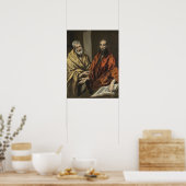 St Peter und St Paul | c.1605-8 (Öl auf Leinwand) Poster (Küche)