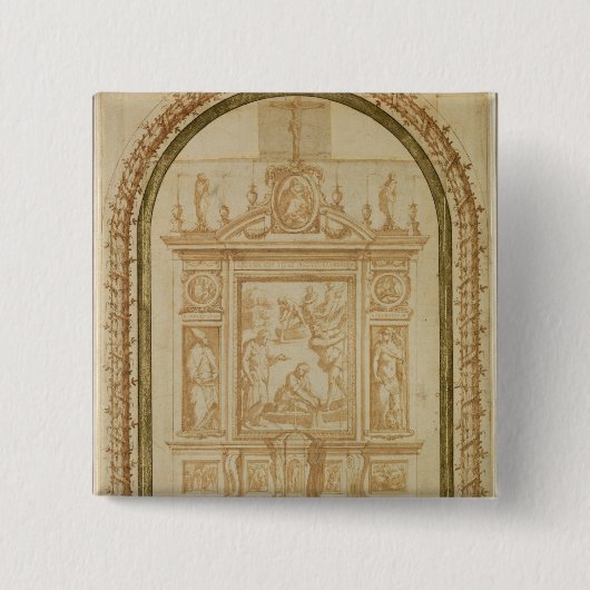 St- Peterfischen, Studie für den Altar Button (Vorderseite)