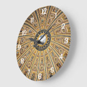 St. Peter's Basilica Dome - Vatican, Rome, Italy Große Wanduhr (Winkel)