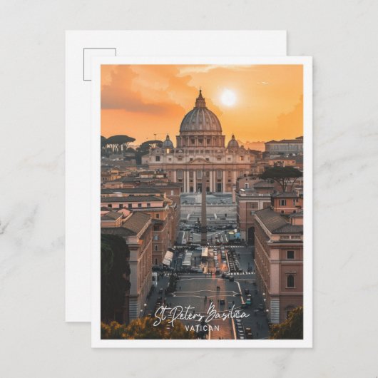 St Peters Basilica Postkarte (Vorne/Hinten)