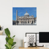 St Peter's Basilica- Vatican City Poster (Heimbüro)