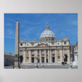 St Peter's Basilica- Vatican City Poster (Vorne)