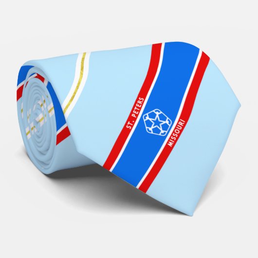St. Peters (Missouri) Stadtflagge Neck Tie Krawatte (Gerollt)
