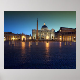 St Peters Square, Rom, Italien Poster