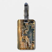 St Peters Square Vatican Gepäckanhänger (Rückseite vertikal)