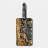 St Peters Square Vatican Gepäckanhänger (Rückseite vertikal)