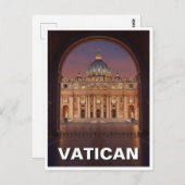 St Peters Vatican City Travel Postkarte (Vorne/Hinten)