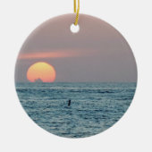 St Petersburg Beach Florida Sunset Keramikornament (Vorne)