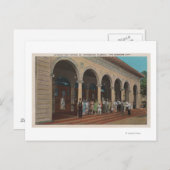 St. Petersburg, FL - Außenansicht der Post Postkarte (Vorne/Hinten)