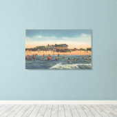 St. Petersburg, FL - Aussicht auf die Schatzinsel Leinwanddruck (Insitu (Holzboden))