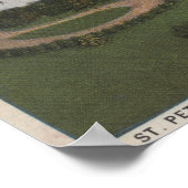 St. Petersburg, FL - Luftfahrt von Yacht Club & Poster (Ecke)