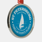 St. Petersburg Fl (Meeresschildkröte) Ornament Aus Metall (Rechts)