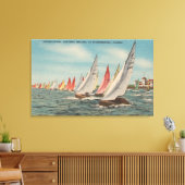 St. Petersburg, FL - Sicht auf die Blitzregatta Leinwanddruck (Insitu (Wohnzimmer))