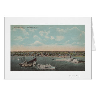 St. Petersburg, FL - Ufergegend-Ansicht mit