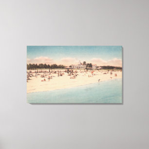 St. Petersburg, FL - Wasserfront Aussicht auf Leinwanddruck