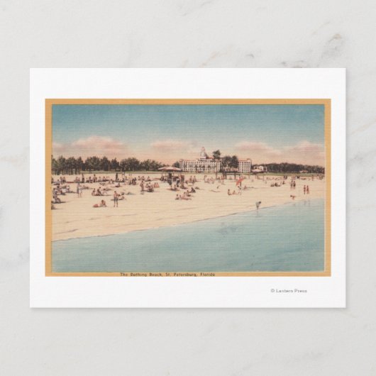 St. Petersburg, FL - Wasserfront Aussicht auf Postkarte (Vorderseite)