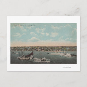 St. Petersburg, FL - Wasserfront mit Aussicht auf Postkarte