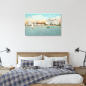 St. Petersburg, FL - Wasserfront Sicht auf Soreno Leinwanddruck (Insitu (Schlafzimmer))