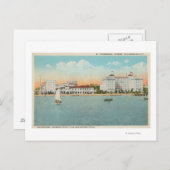 St. Petersburg, FL - Wasserfront Sicht auf Soreno Postkarte (Vorne/Hinten)