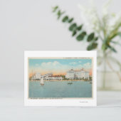 St. Petersburg, FL - Wasserfront Sicht auf Soreno Postkarte (Stehend Vorderseite)