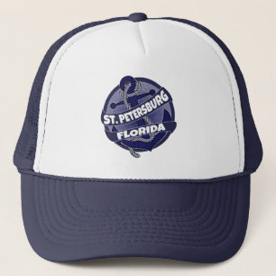 St. Petersburg Florida Anker Swirl LKW Hut Truckerkappe