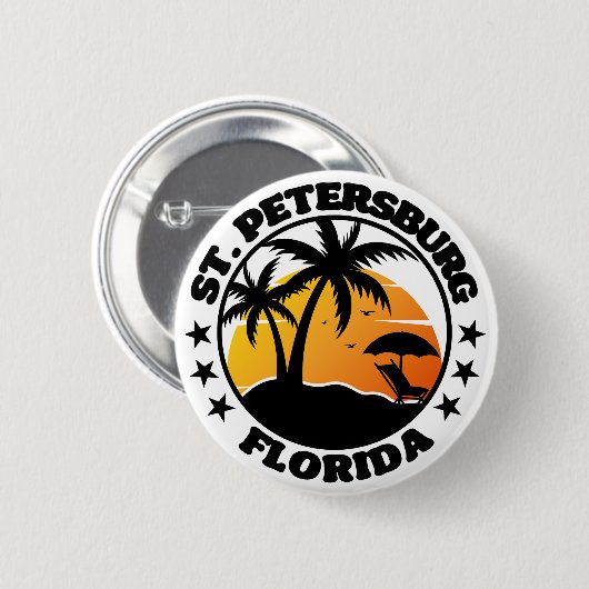 St. Petersburg, Florida Button (Vorne & Hinten)