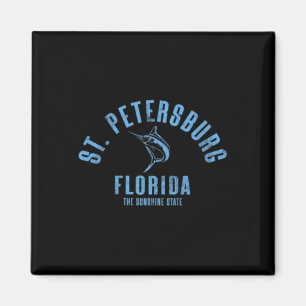 St. Petersburg Florida Fl Retro Vintage Strand Fro Magnet