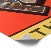 St. Petersburg, Florida - Große Briefmarkenszenen  Poster (Ecke)