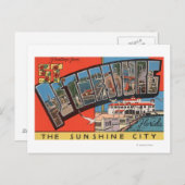 St. Petersburg, Florida - Große Briefmarkenszenen Postkarte (Vorne/Hinten)